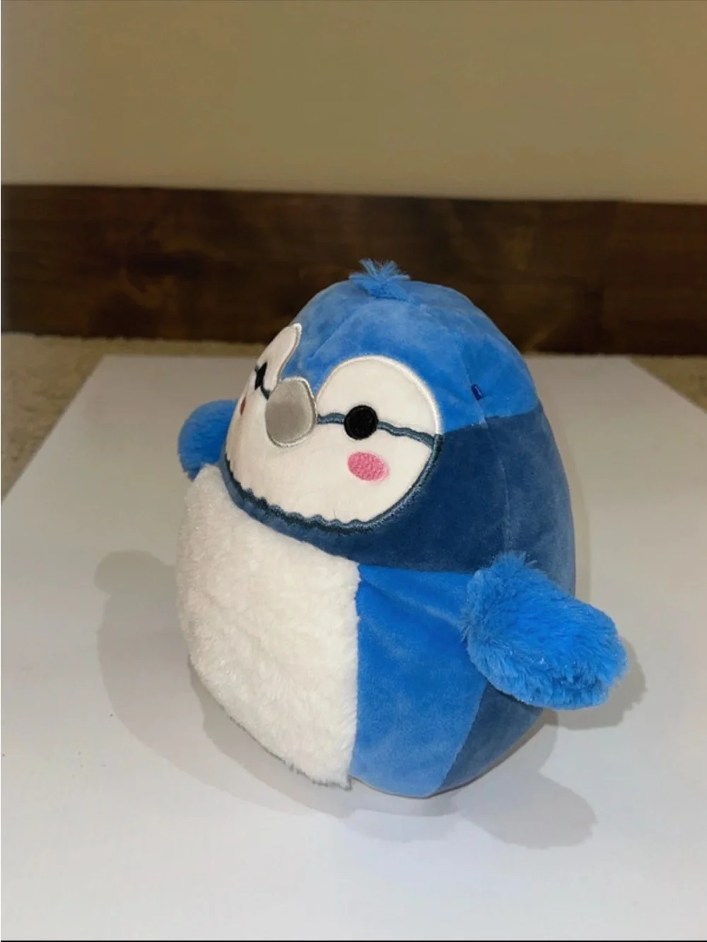 Blue Plush Penguin Bird Toy - Soft Stuffed Penguin
